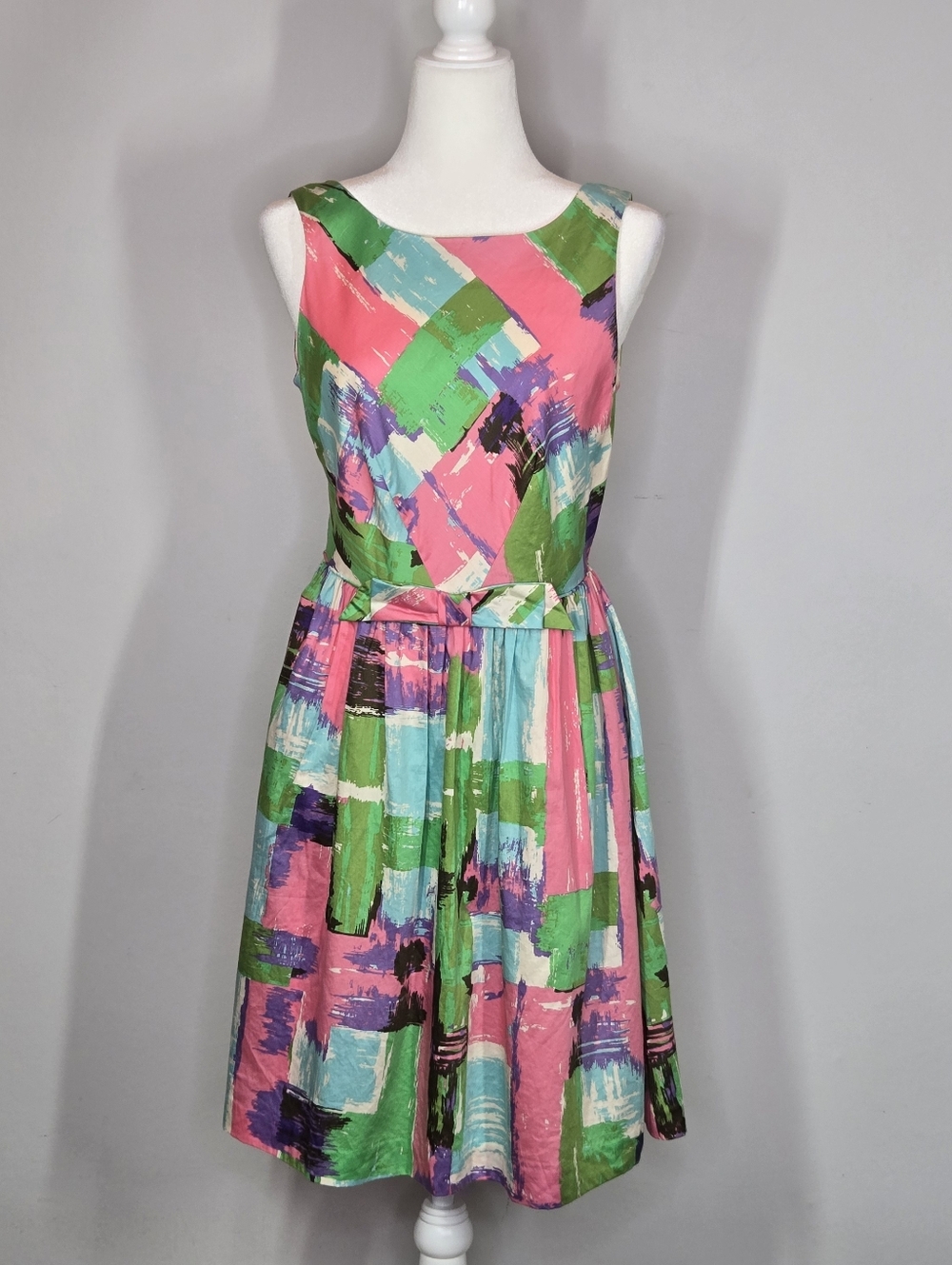 Boden Multicolor  Fit And Flare  Sleeveless Dress Size 8R